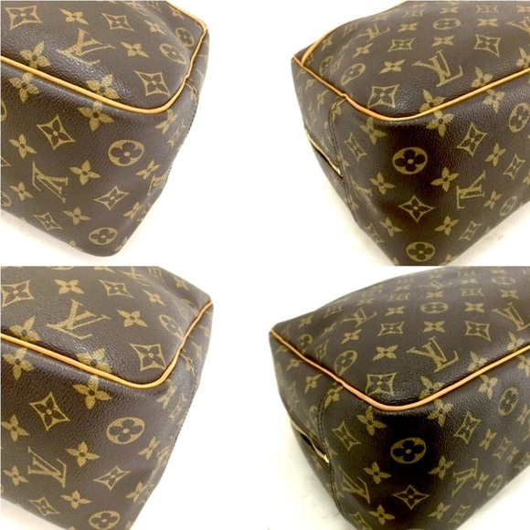 LOUIS VUITTON Deauville Boston Bag LIKE NEW! Monogrammed - Picture 6 of 12